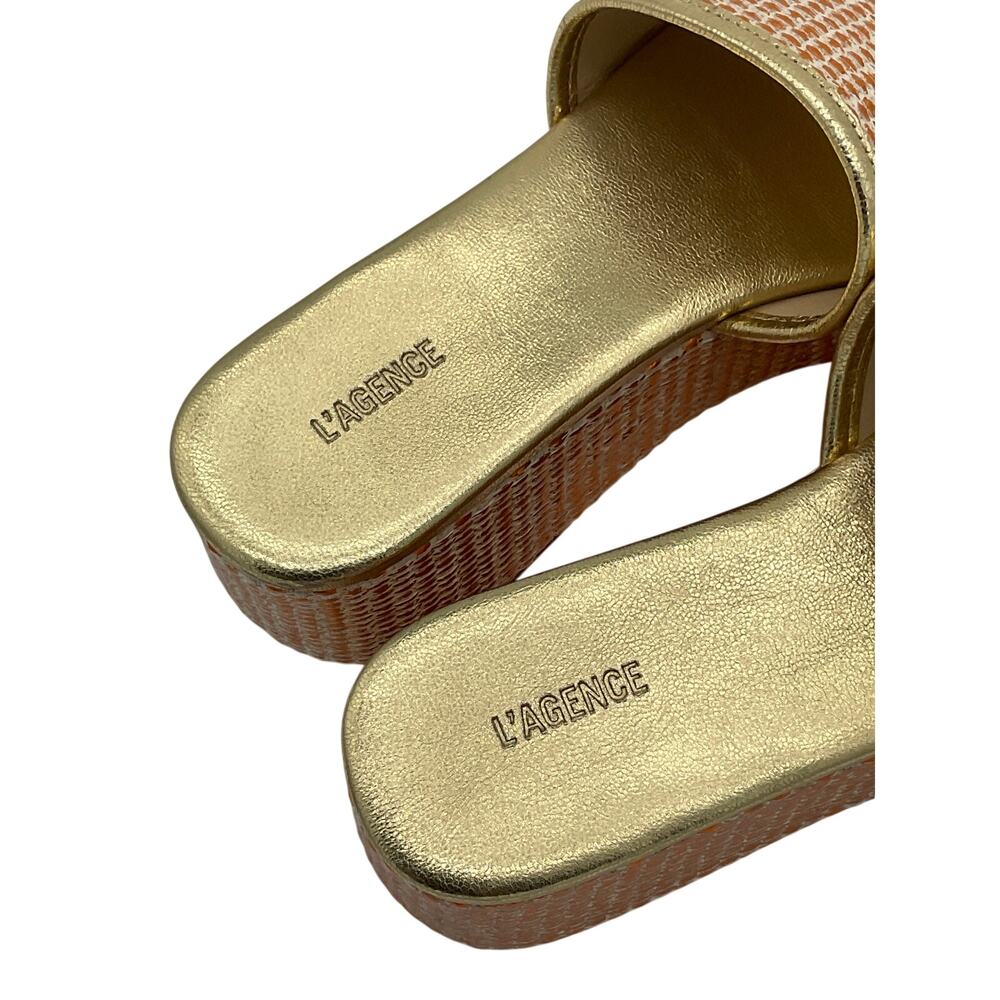 L'Agence Chic Multicolor Inaya Platform Espadrille Sandals Size 6.5 US / 36.5 EU - Picture 4 of 5